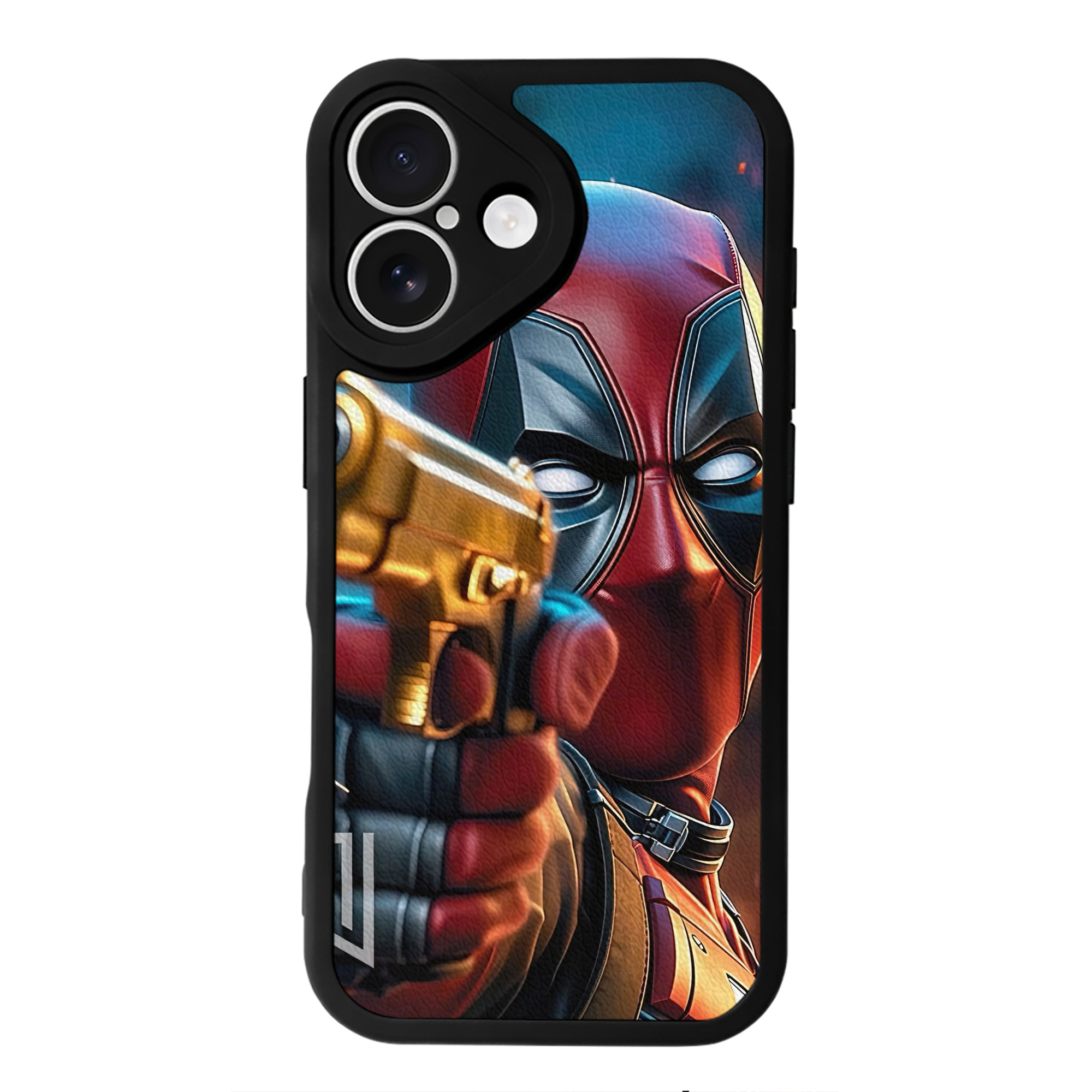 （画像用） Deadpool デッドプール 【iPhone 16シリーズ対応】シリコンスマホケース（レザー調） 材質：シリコン